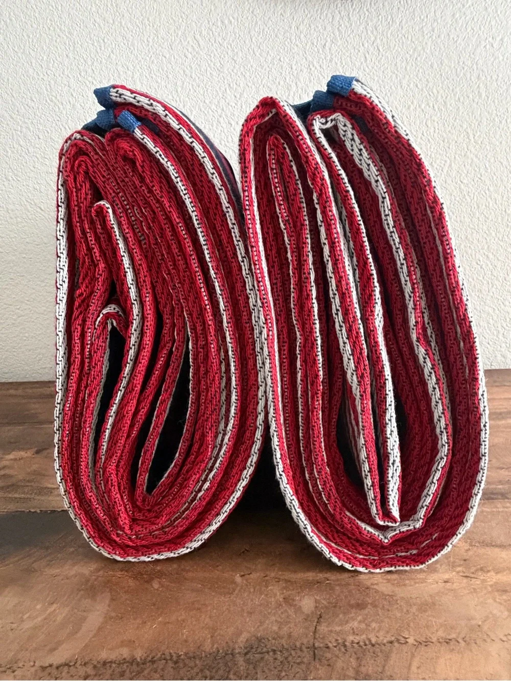 NWT! Lot of (2) WANDERLUST Red, White & Blue Striped Outdoor Blankets. 60